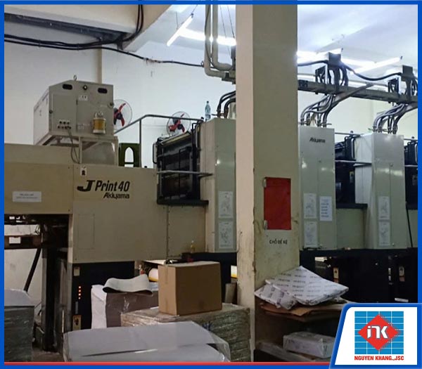 Máy in offset tờ rơi 4/4 màu Akiyama JP-4P440 khổ 720x1020mm